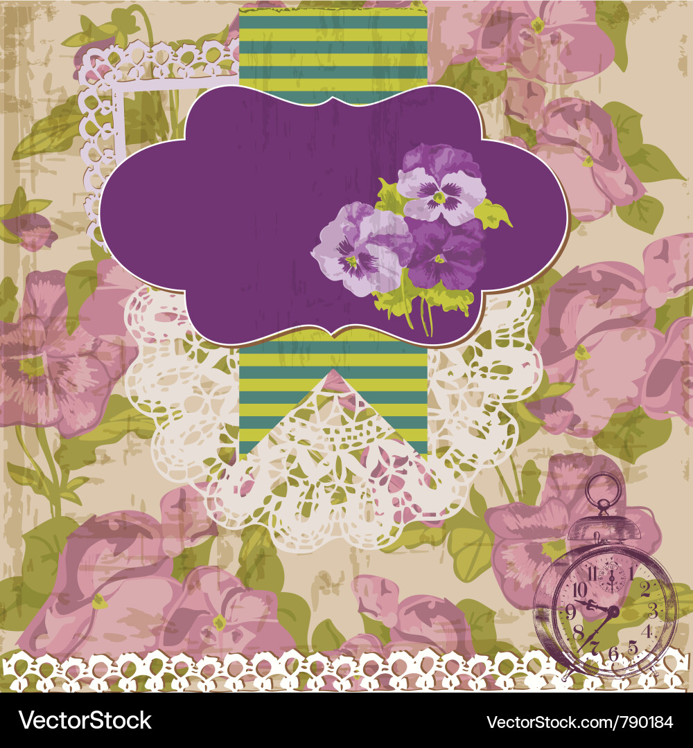 Vintage floral elements Royalty Free Vector Image