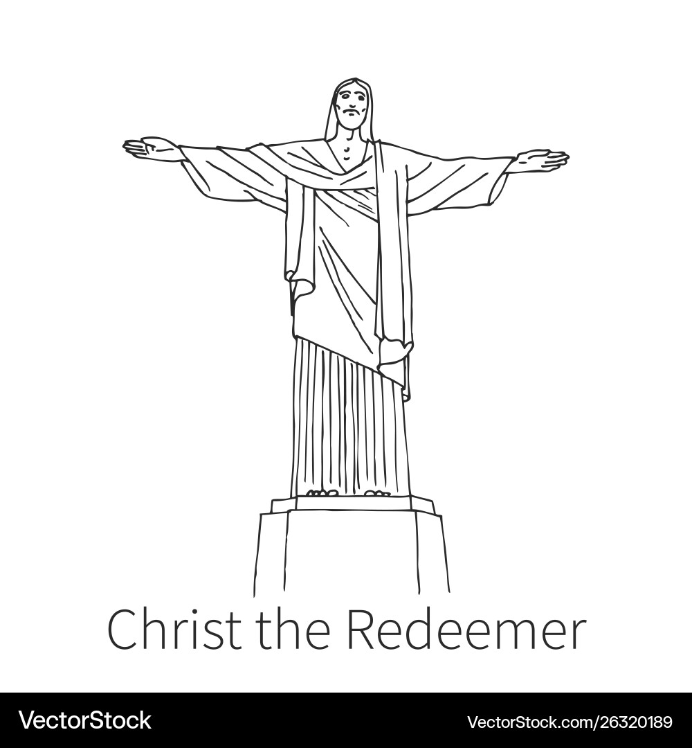 Rio De Janeiro Line Drawing Vector Images 48