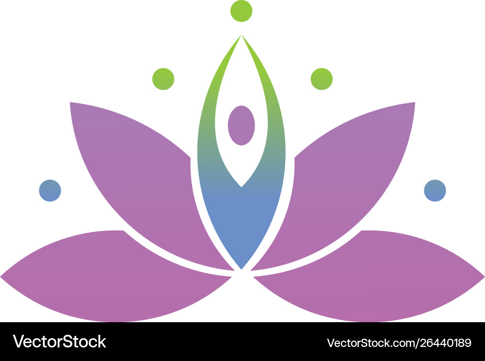 Leaf people logo template Royalty Free Vector Image