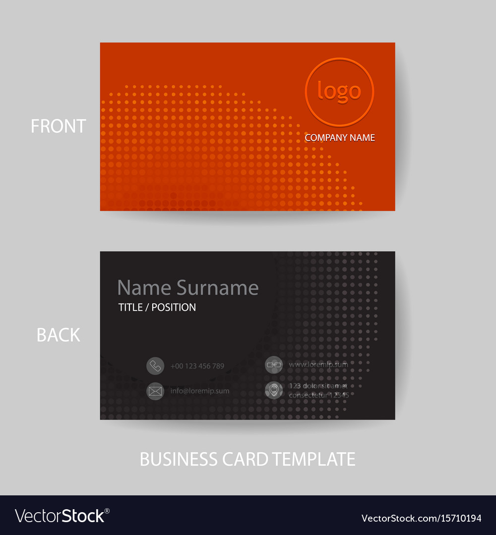 modern and clean business card design template vector image