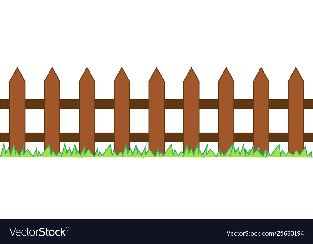 Picket fence wooden textured Royalty Free Vector Image