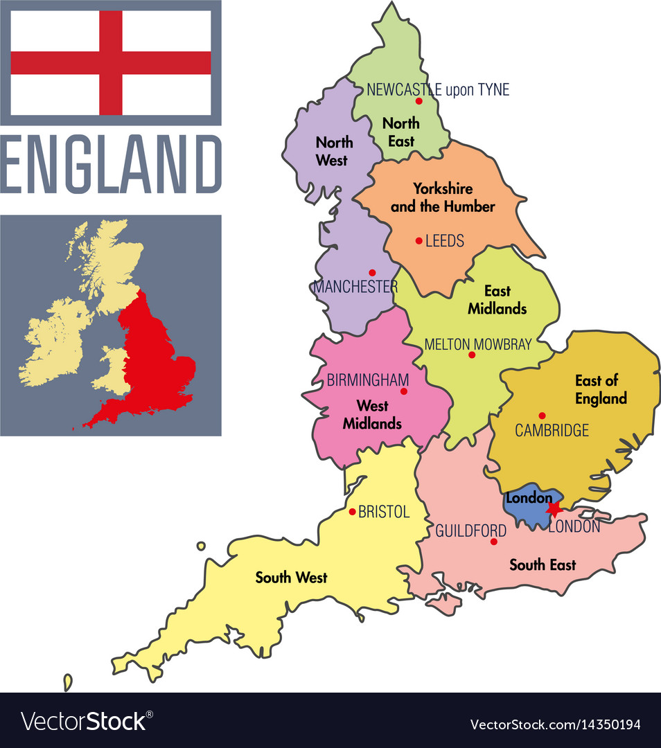 England Political Map