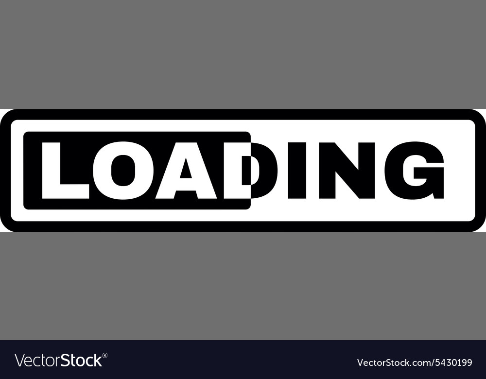 Loading icon preloader symbol flat Royalty Free Vector Image