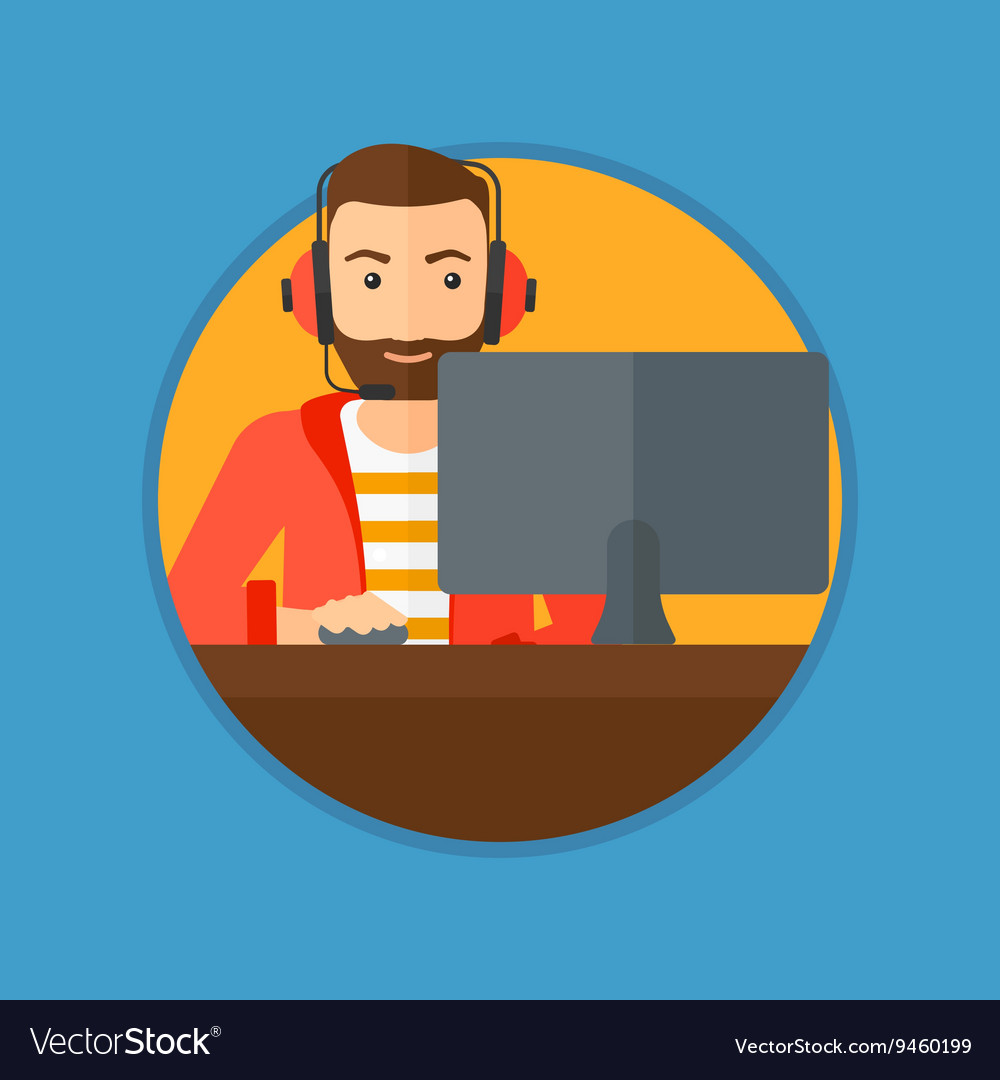 Man Playing Computer Game · Free Stock Photo