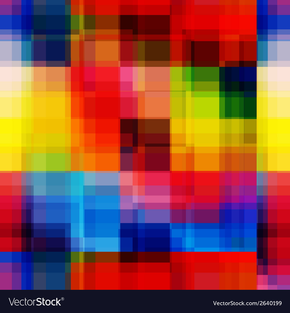 Rainbow blurred pixels seamless pattern