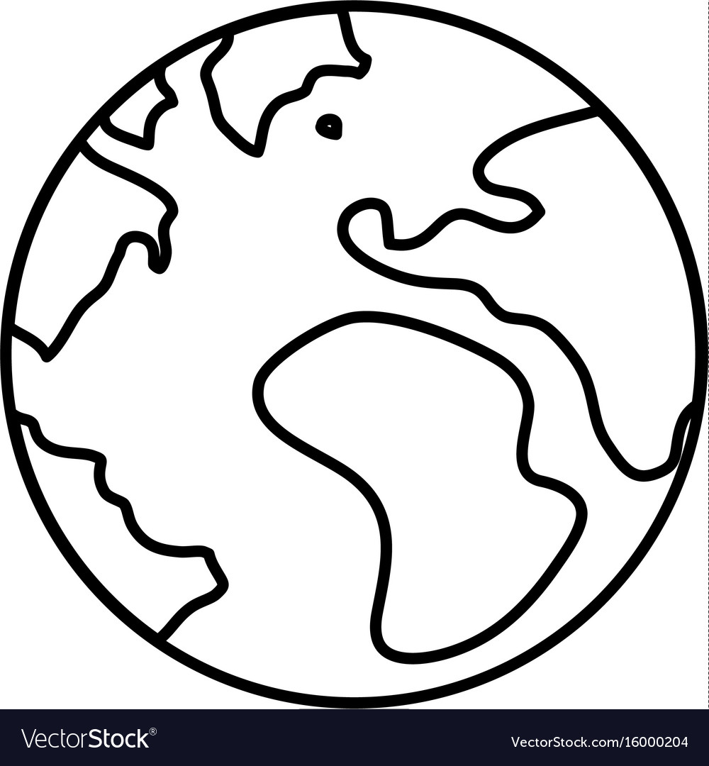 Earth planet icon Royalty Free Vector Image - VectorStock