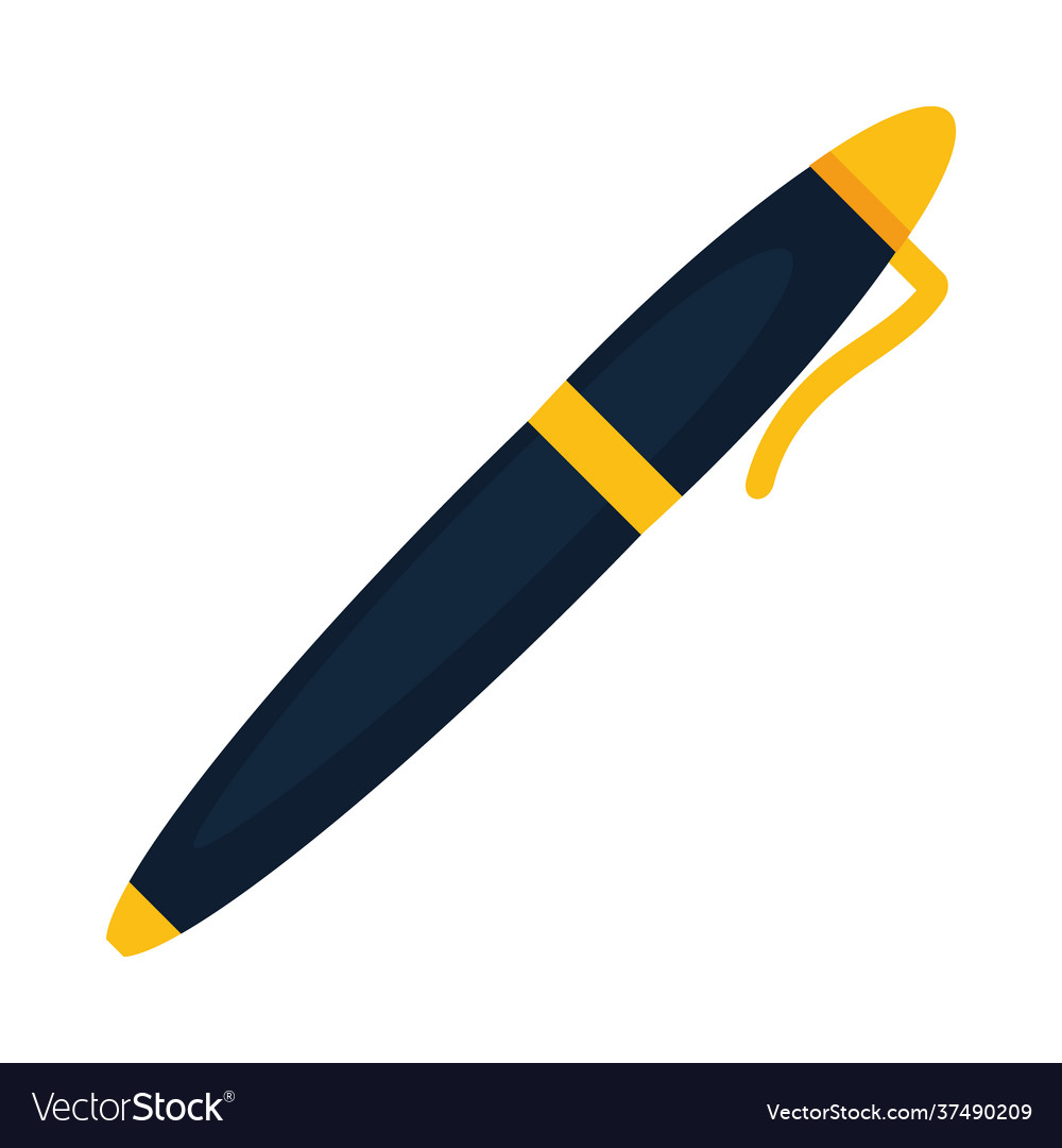 Elegant pen icon Royalty Free Vector Image - VectorStock