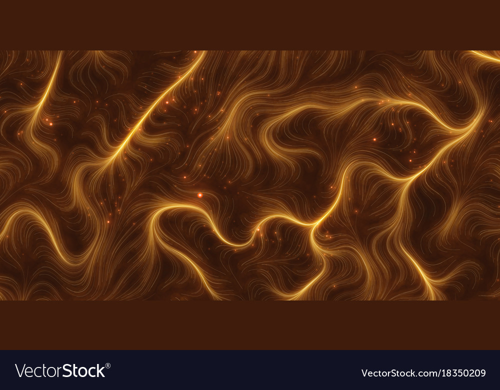Fiery Orange Hairs Background Magic Grass Vector Image
