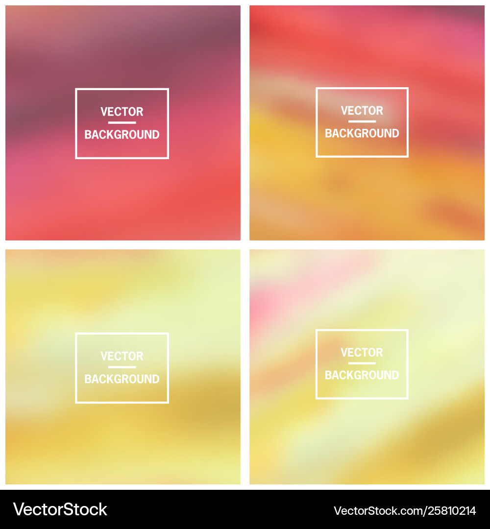 Abstract blurred backgrounds Royalty Free Vector Image