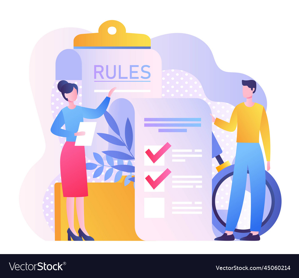 Corporate Rules Concept Royalty Free Vector Image