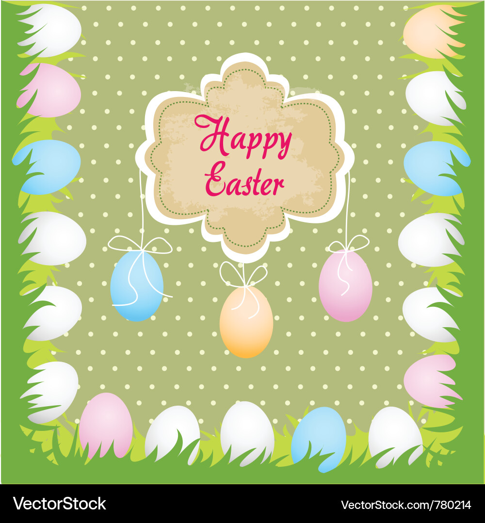 Happy easter Royalty Free Vector Image - VectorStock