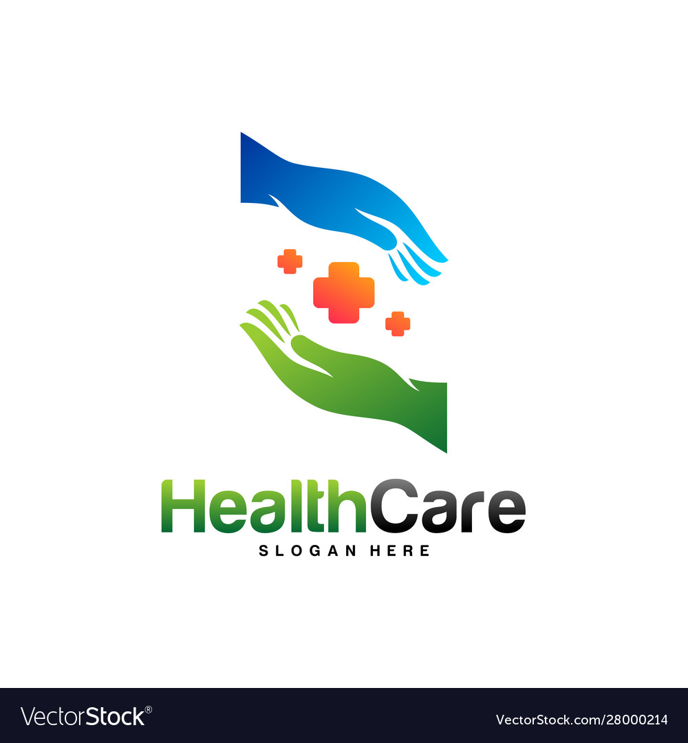 Health care logo design concept care logo Vector Image