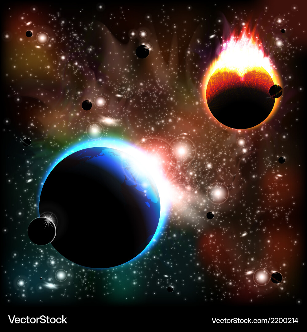 Space background Royalty Free Vector Image - VectorStock