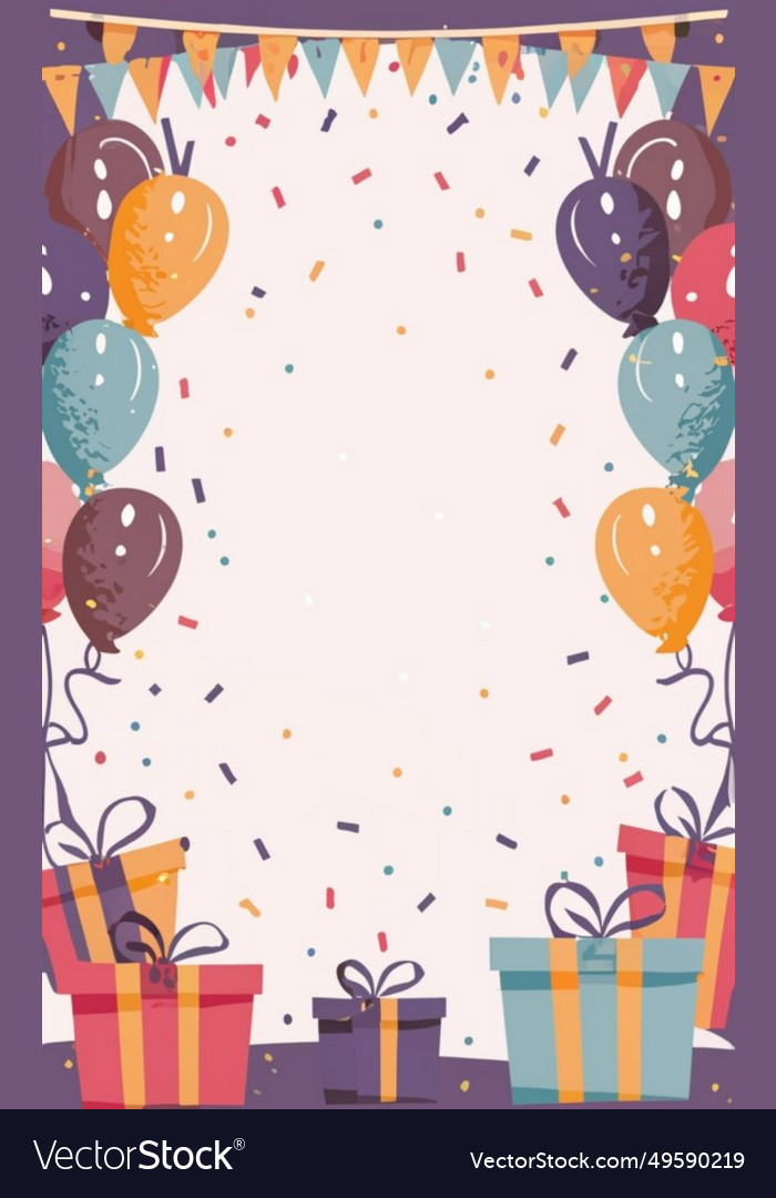 Birthday celebrations background Royalty Free Vector Image