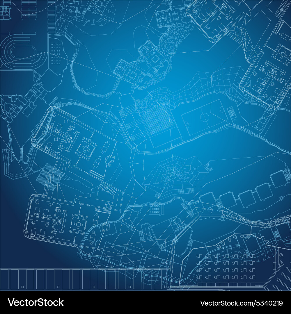 Blueprint architectural background Royalty Free Vector Image