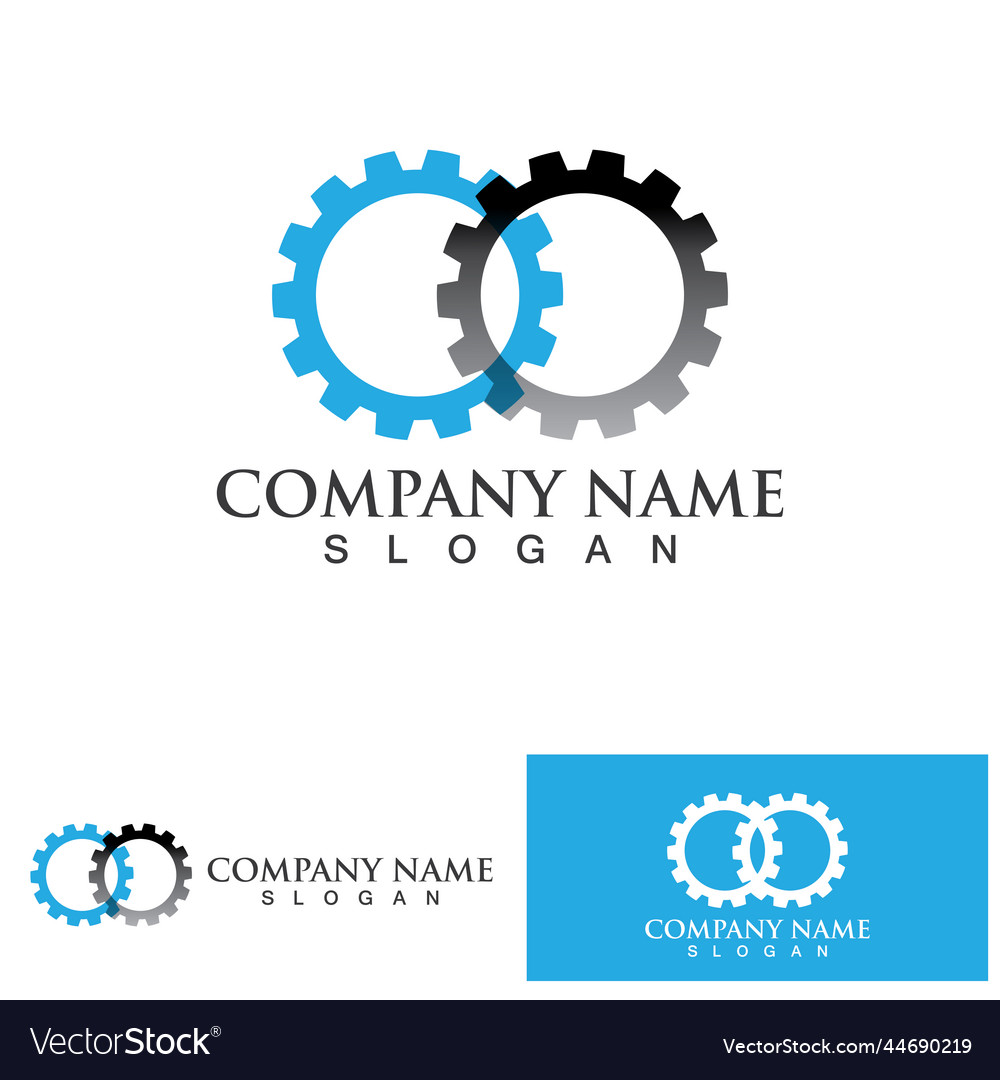 Gear logo template icon Royalty Free Vector Image