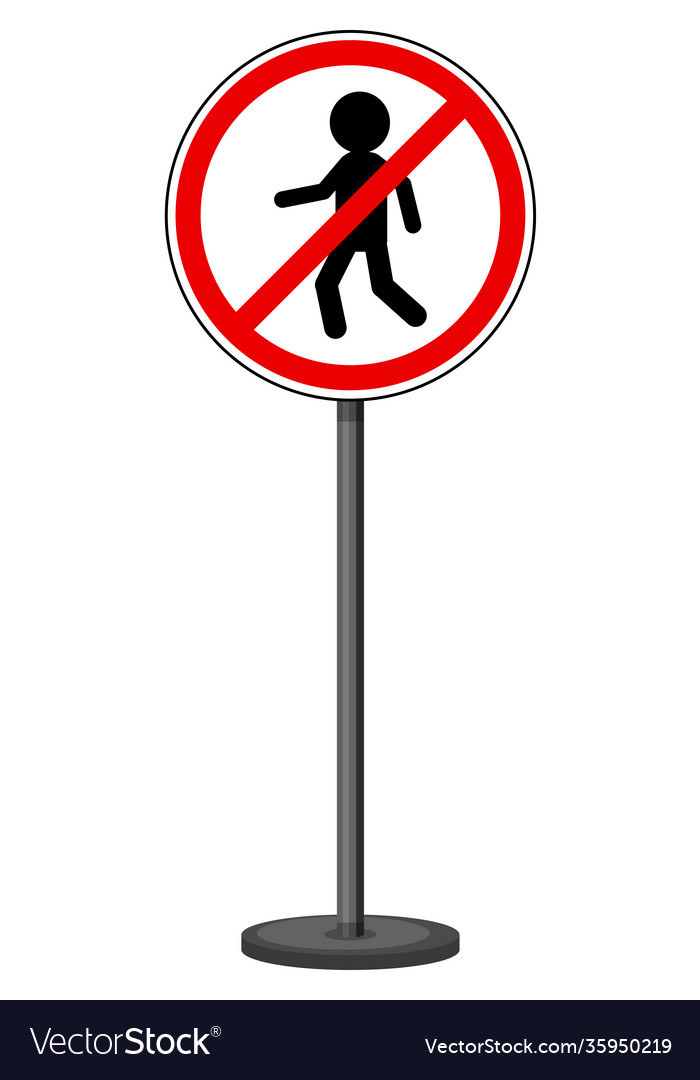 Pedestrian Crossing Sign Clip Art at  - vector clip art