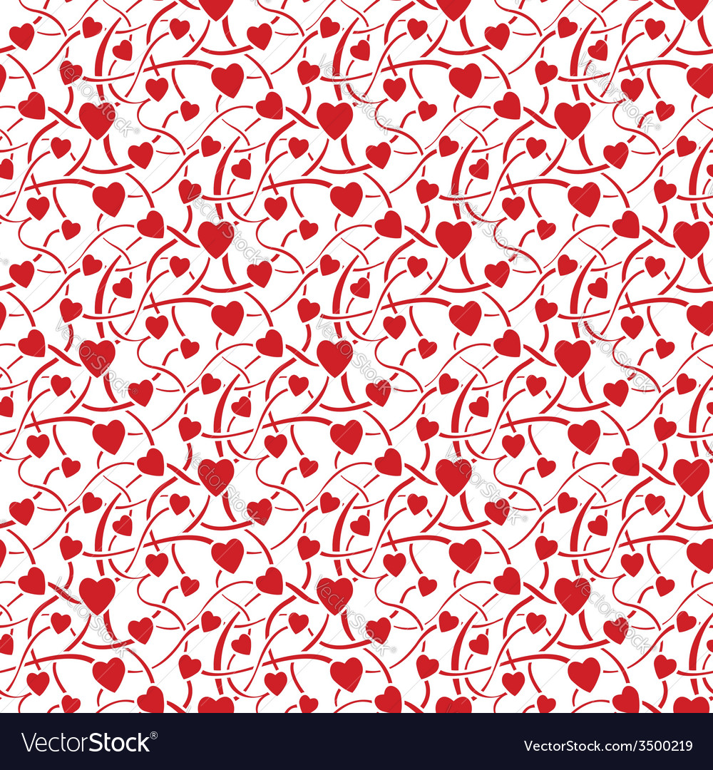 Seamless texture with heart Royalty Free Vector Image