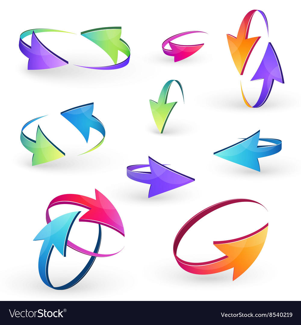 Volume set of cursors graphics Royalty Free Vector Image