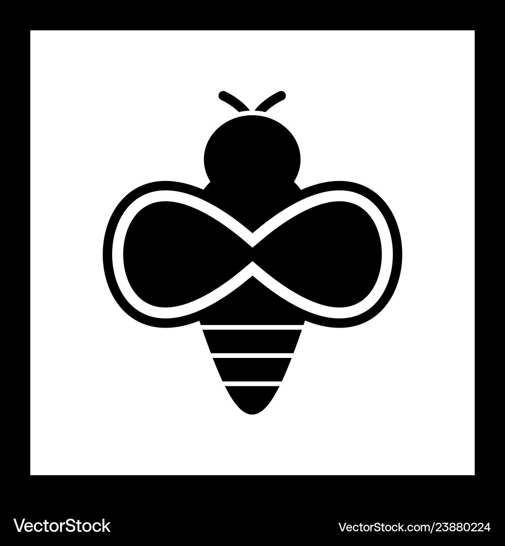 Bee icon Royalty Free Vector Image - VectorStock