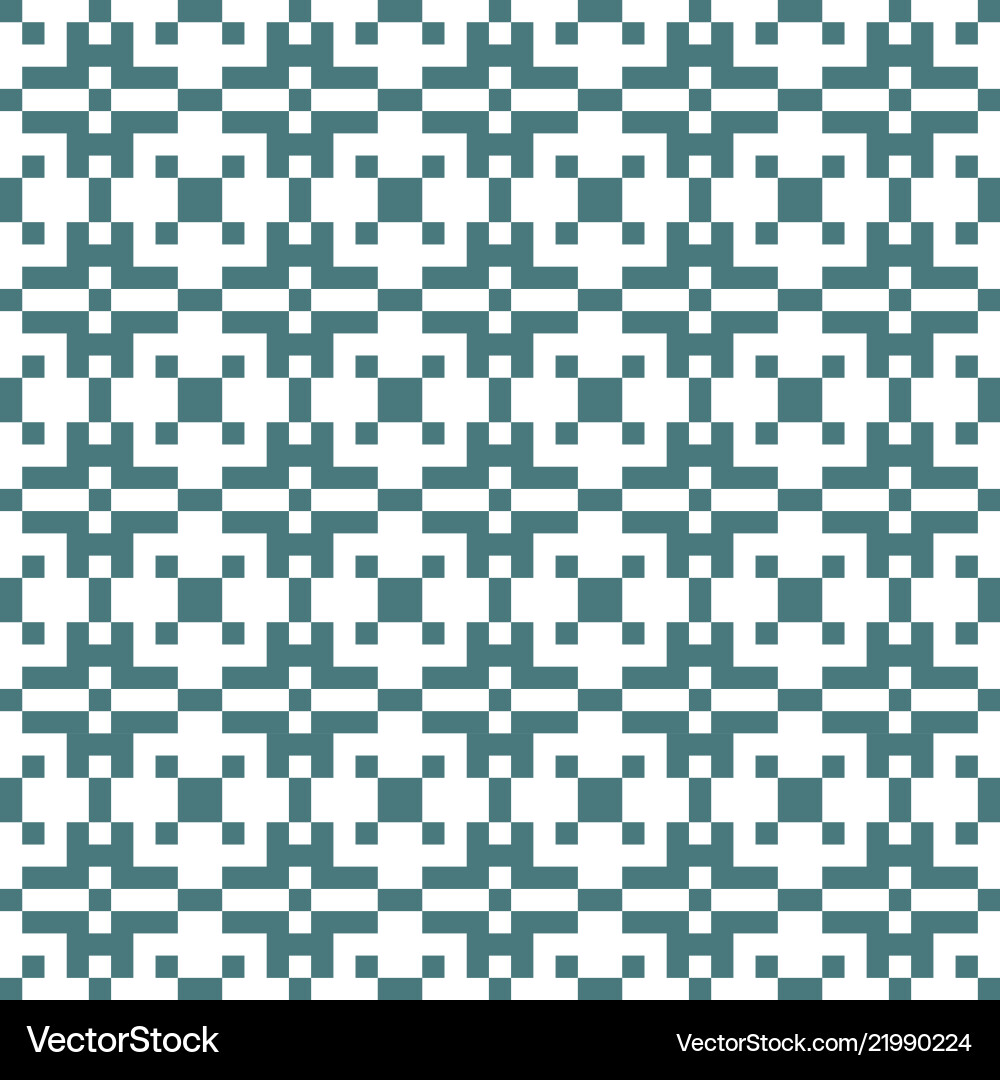 Pixel ethnic seamless pattern Royalty Free Vector Image