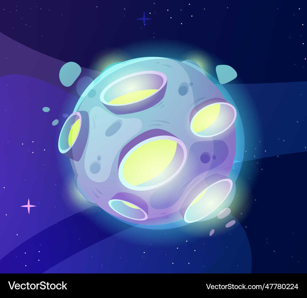 Space planet icon Royalty Free Vector Image - VectorStock
