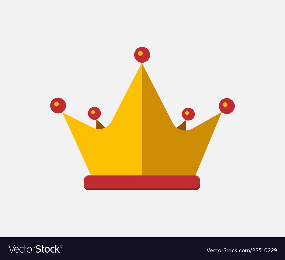 Crown - icon Royalty Free Vector Image - VectorStock