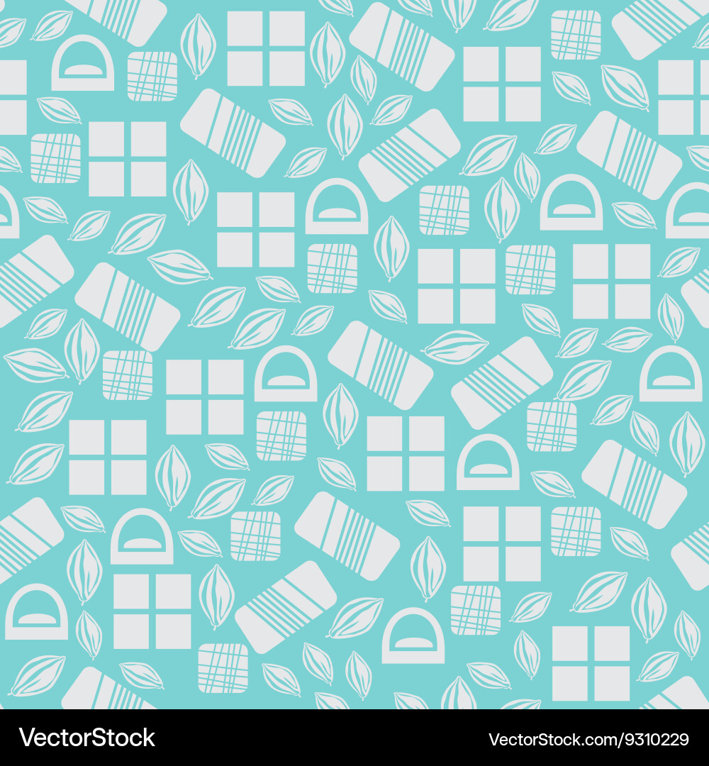 Seamless pattern with chocolate sweets isolated Vector Image