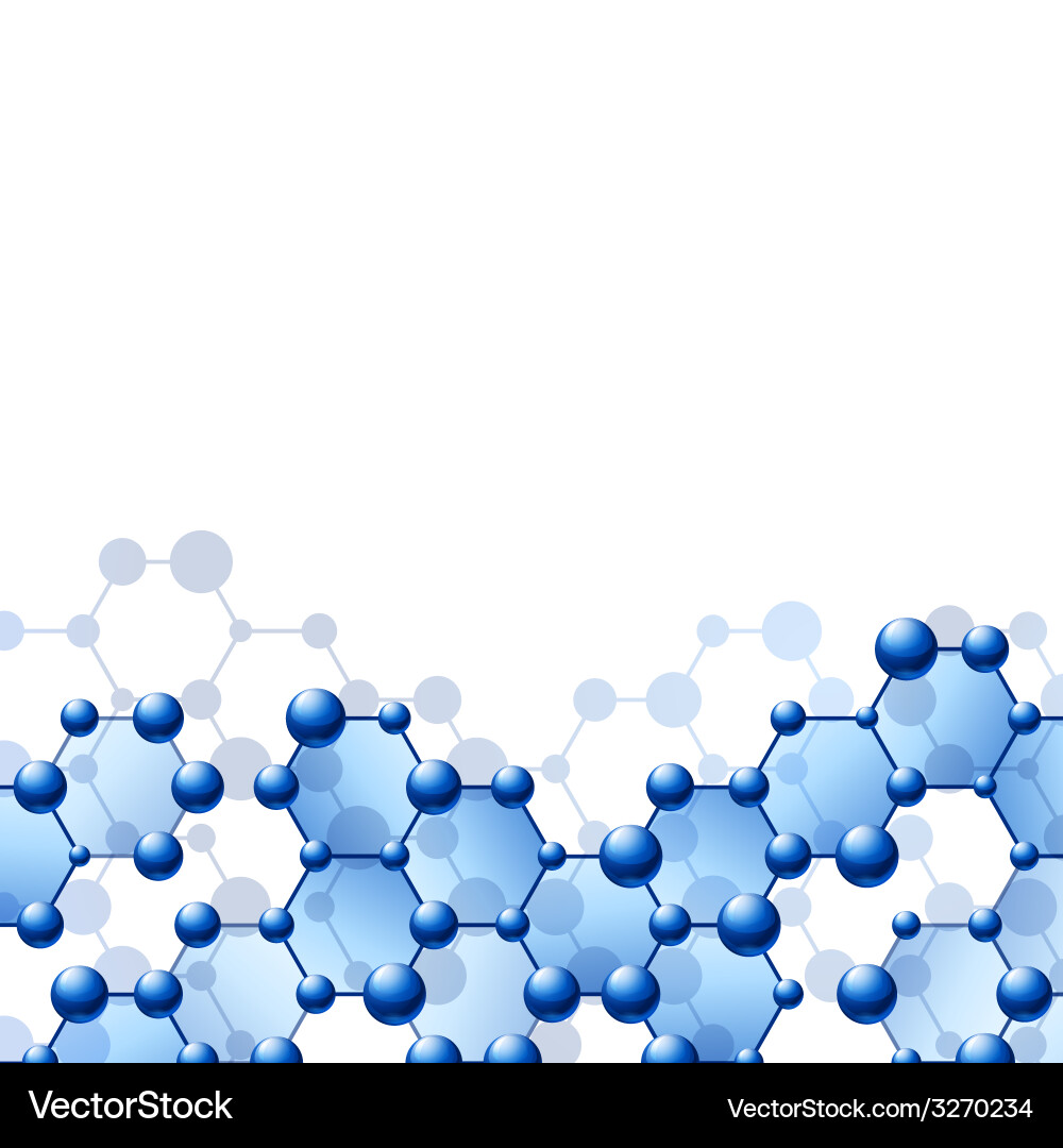 Background with molecule structure Royalty Free Vector Image