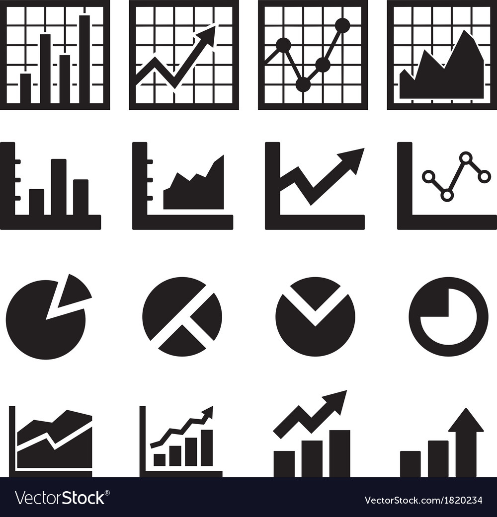 Chart and Diagram Icon Royalty Free Vector Image