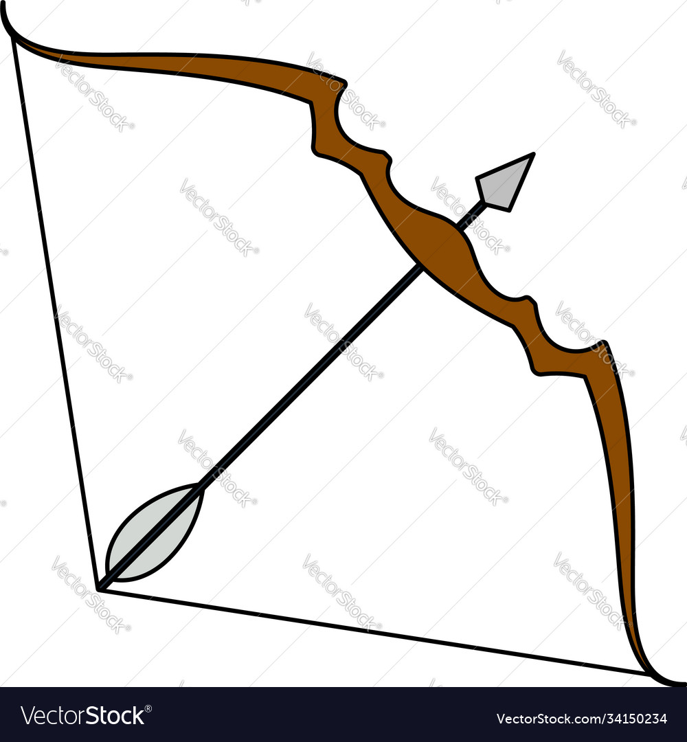 Icon bow and arrow Royalty Free Vector Image - VectorStock