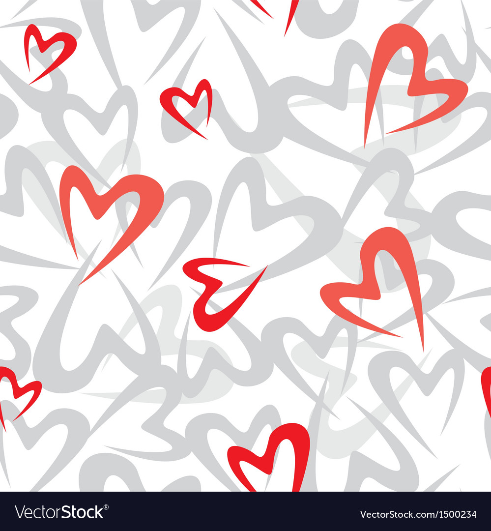 Stilized Heart Pattern Royalty Free Vector Image