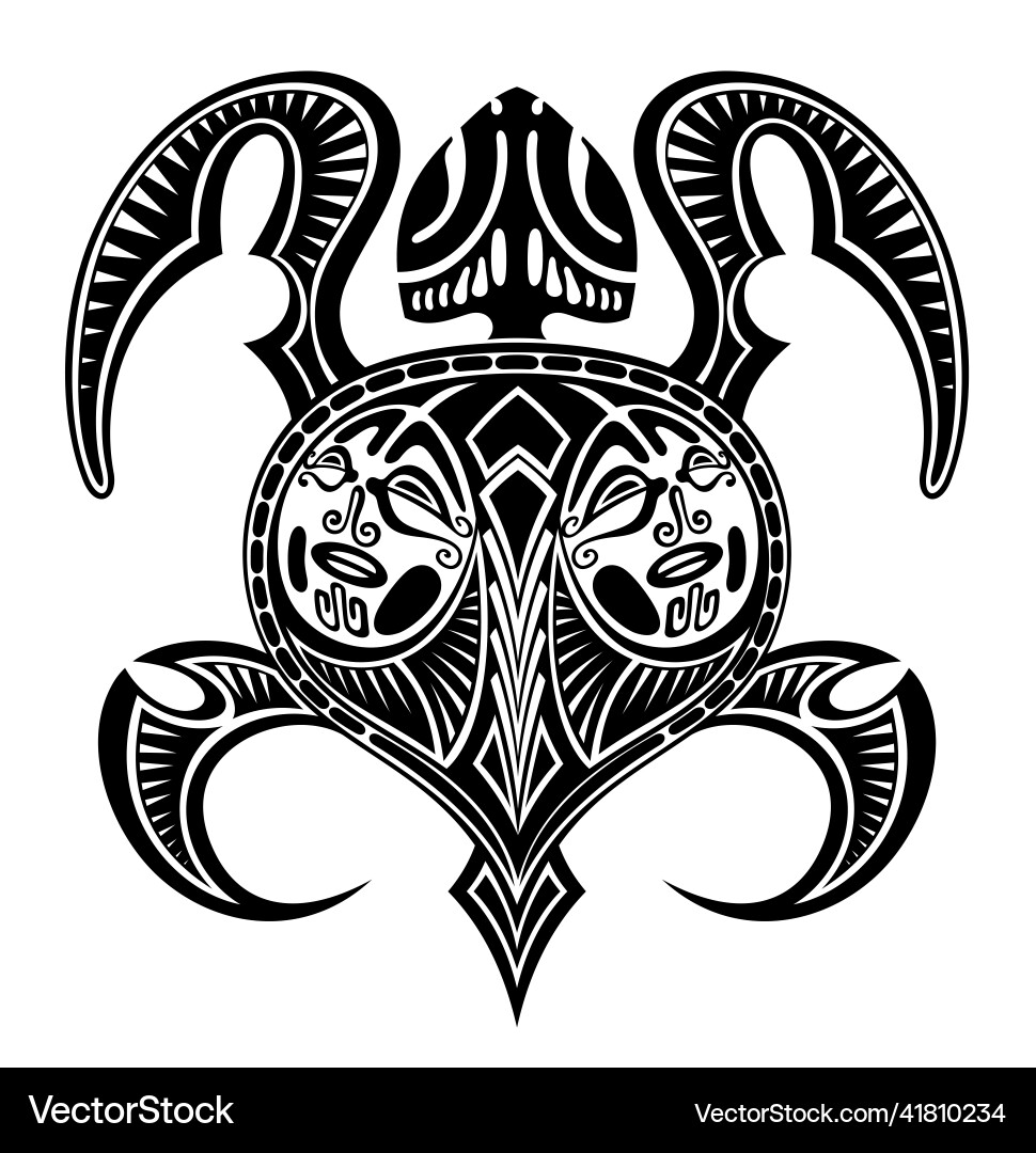 Vector Shape Turtle Turtle Royalty Free Vector Image - VectorStock