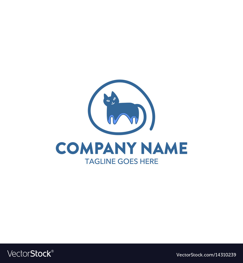 Cat logo-1 Royalty Free Vector Image - VectorStock