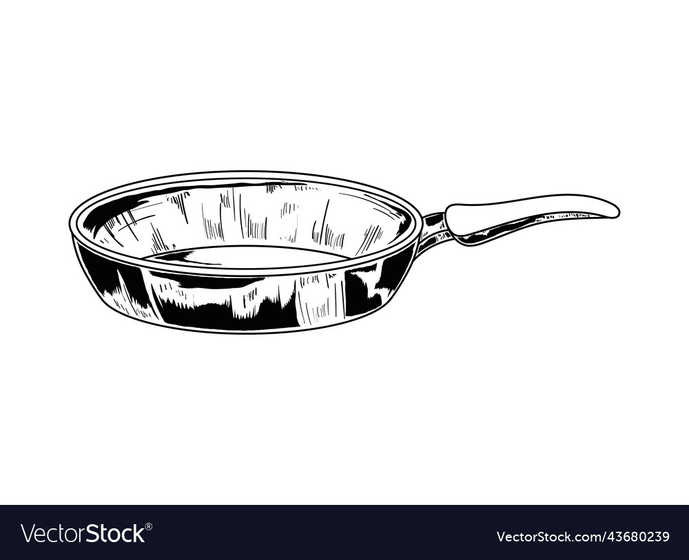 Frying Pan Icon Royalty Free Vector Image Vectorstock