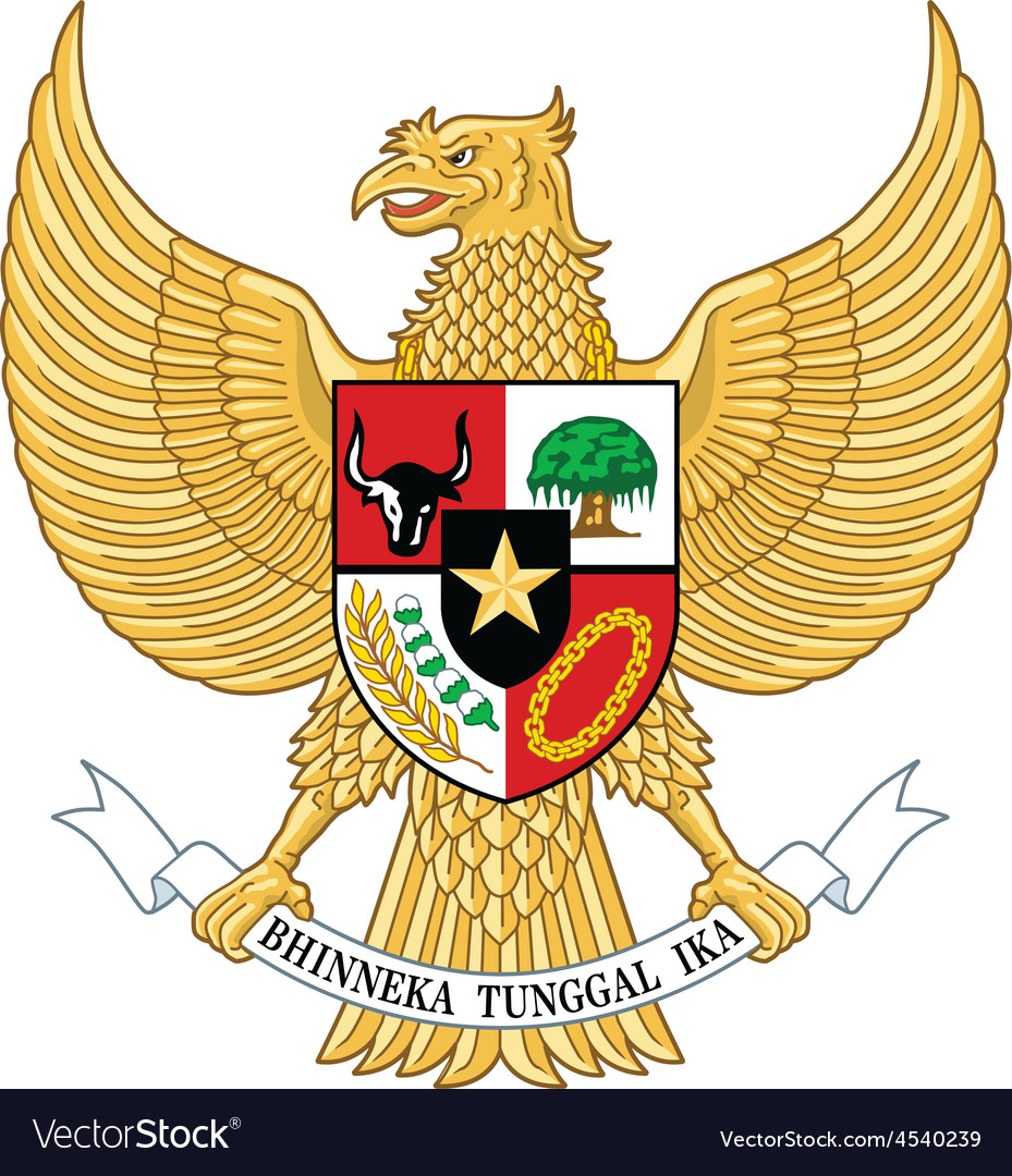 Garuda indonesia indonesia national emblem Vector Image