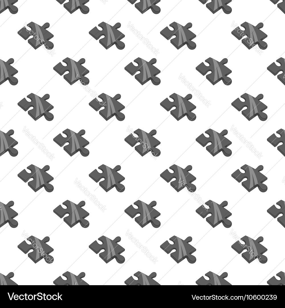 Puzzle seamless pattern Royalty Free Vector Image