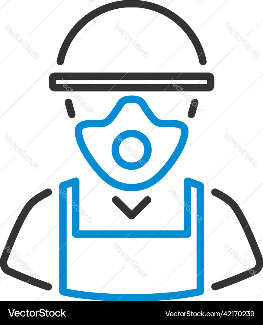 Repair worker icon Royalty Free Vector Image - VectorStock