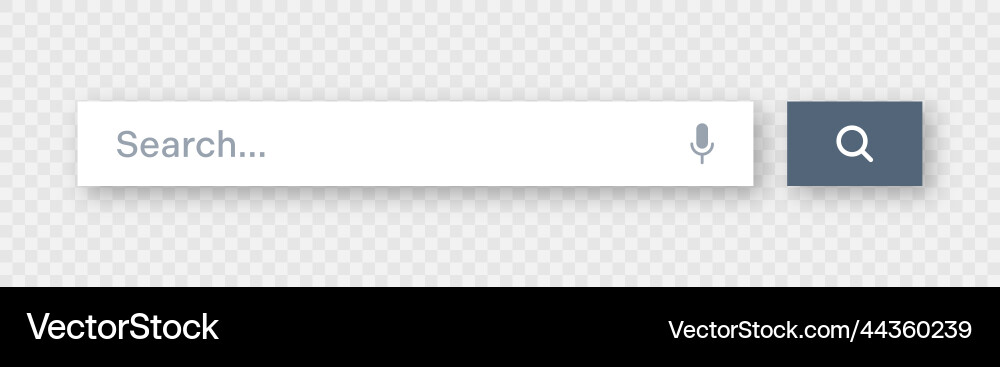 Search bar template internet browser engine Vector Image