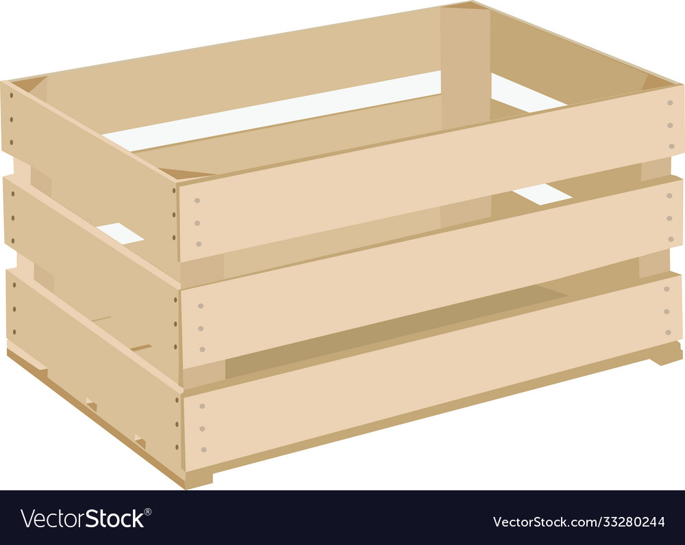 Crates containers for transport food Royalty Free Vector