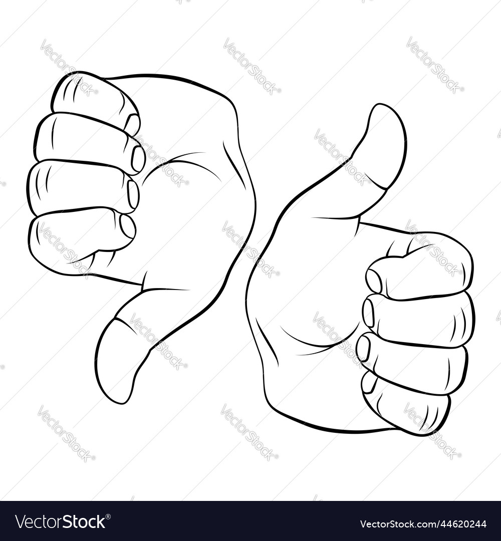 Hand gesture Royalty Free Vector Image - VectorStock