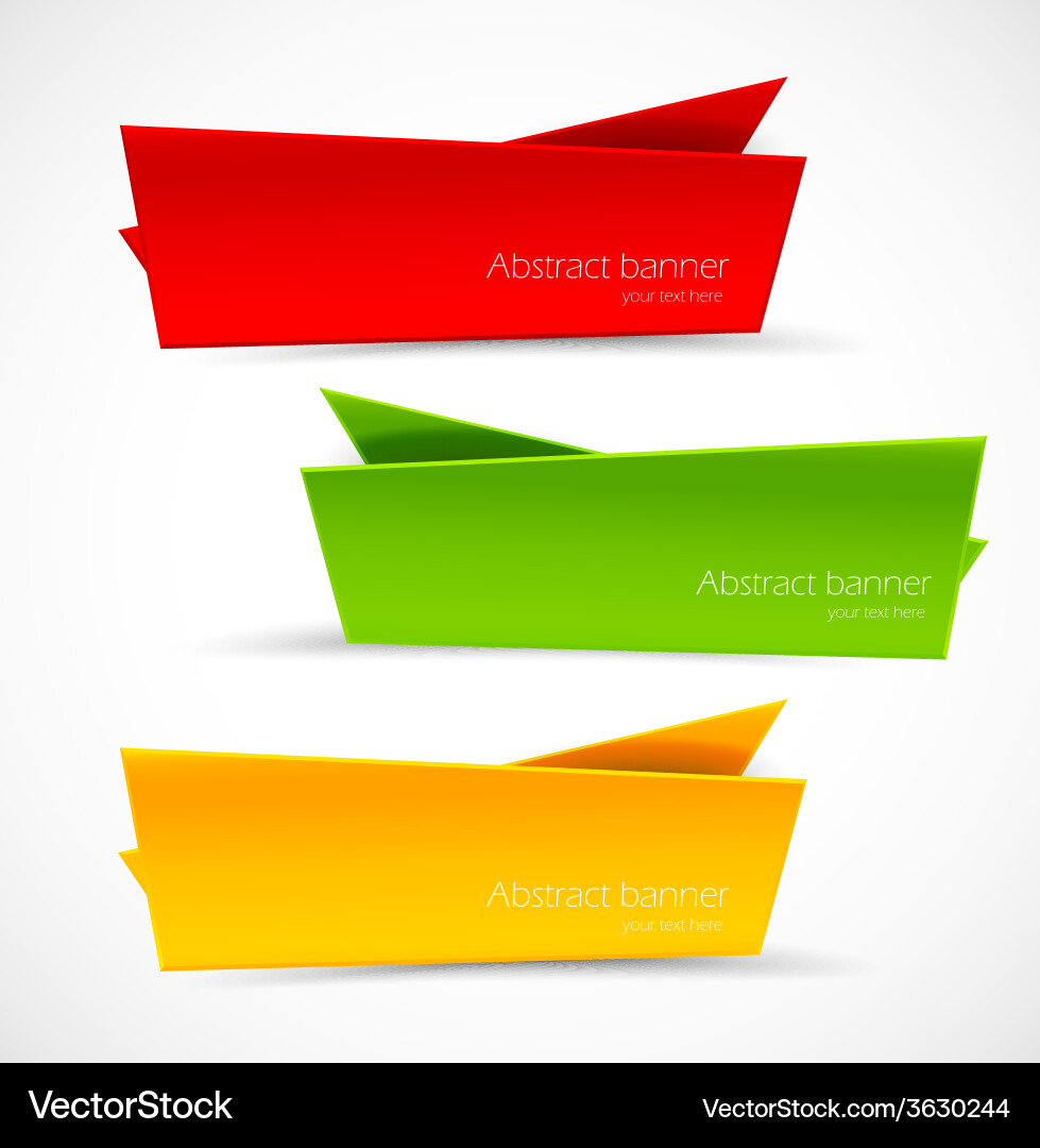 Set banners Royalty Free Vector Image - VectorStock