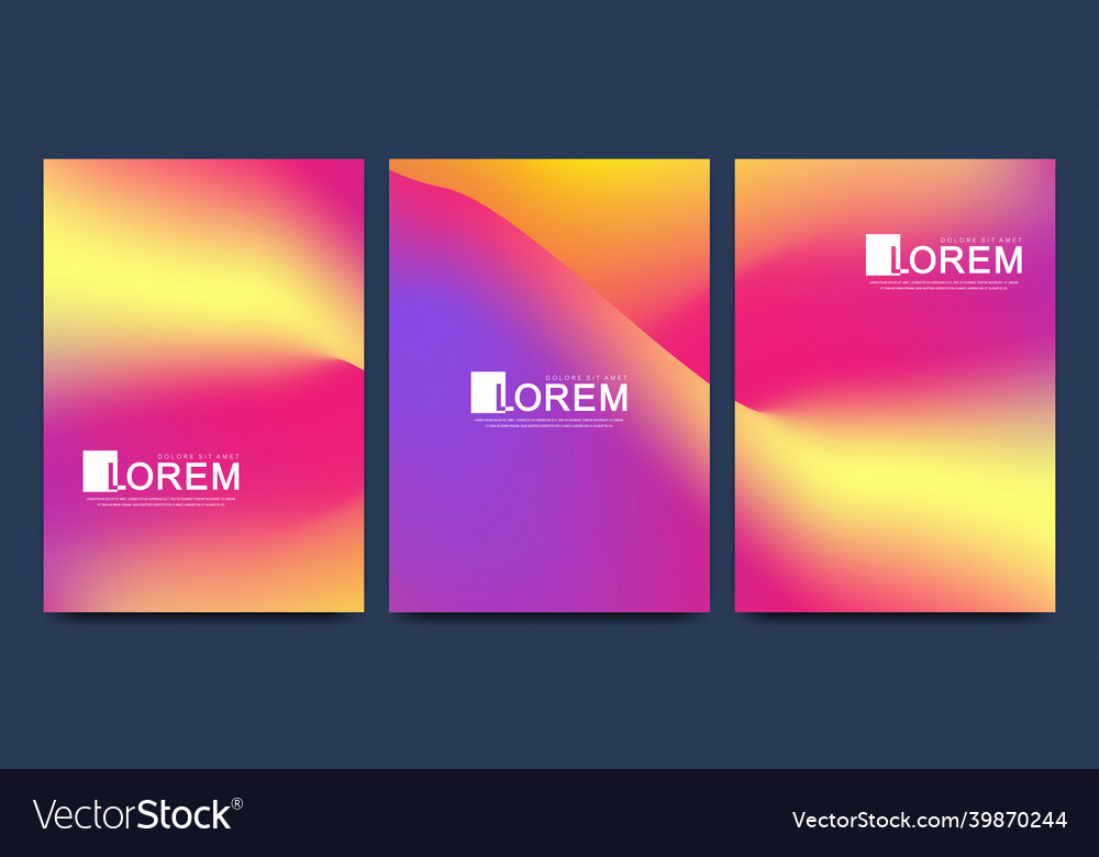Trendy abstract colorful gradient art holographic vector image Trendy abstract colorful gradient art holographic