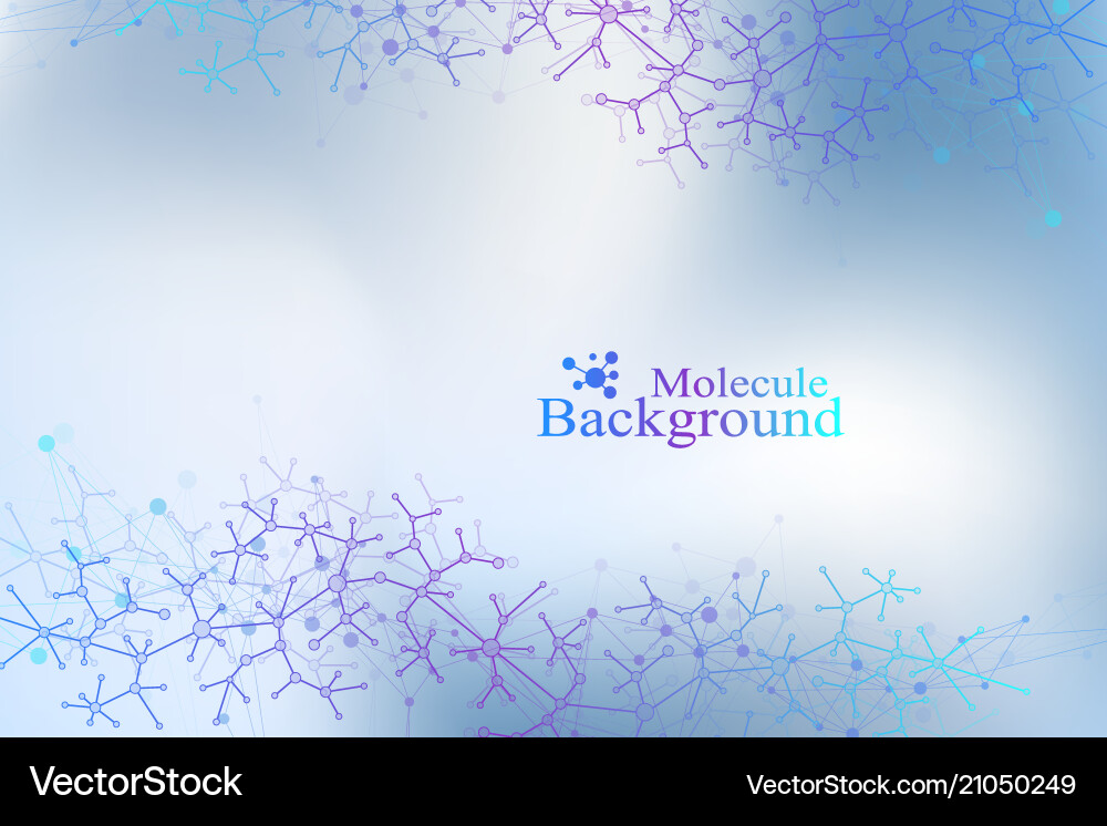 Colorful graphic background molecule Royalty Free Vector