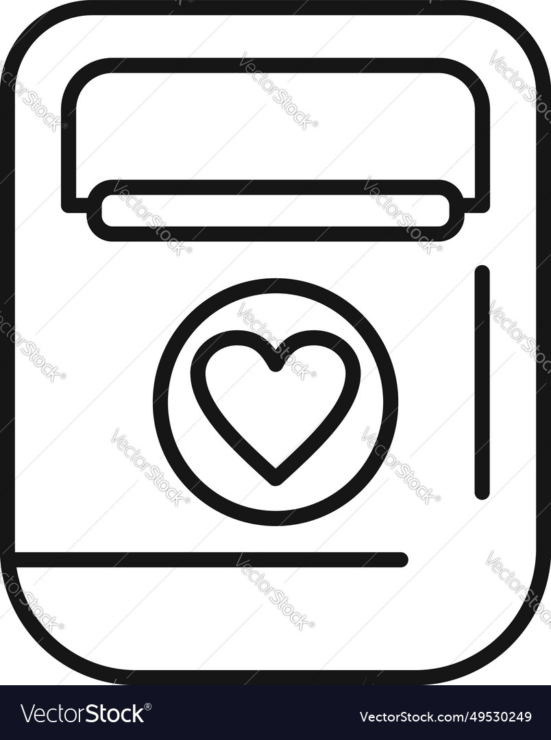 Patient defibrillator icon outline Royalty Free Vector Image