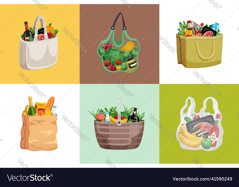 Shopping bags design concept Royalty Free Vector Image