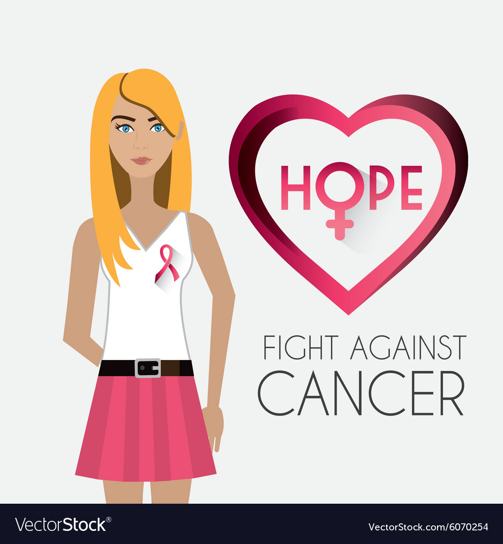 Fight against breast cancer campaign Royalty Free Vector