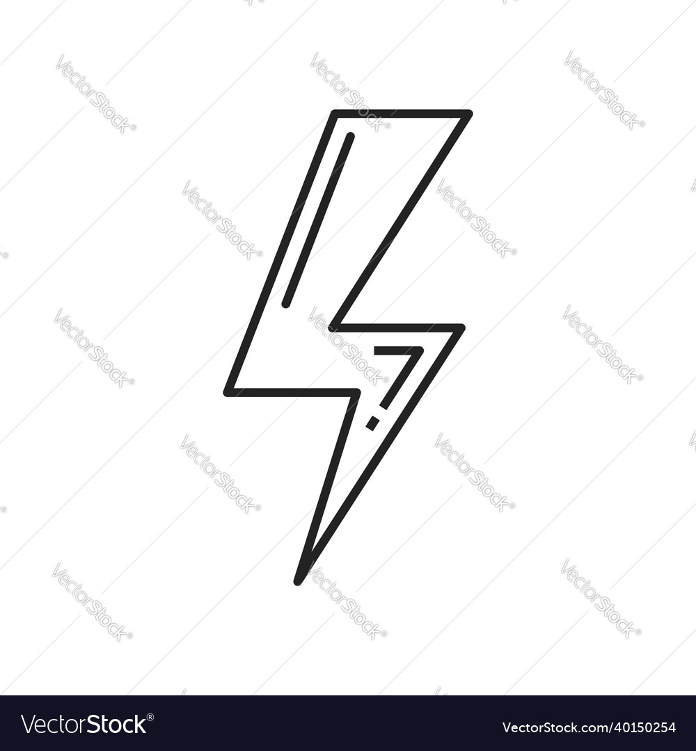 Warning sign of high voltage isolated power icon Vector Image