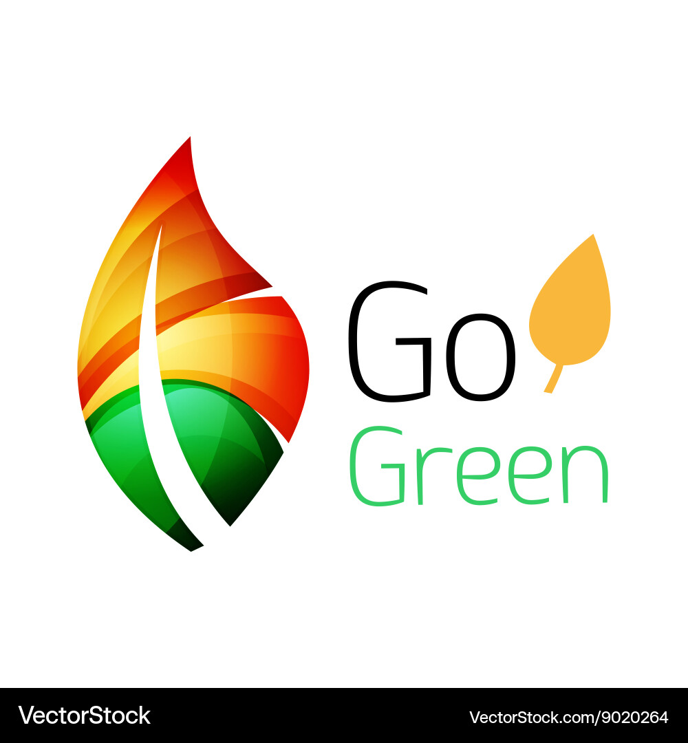 Abstract leaf icon Royalty Free Vector Image - VectorStock