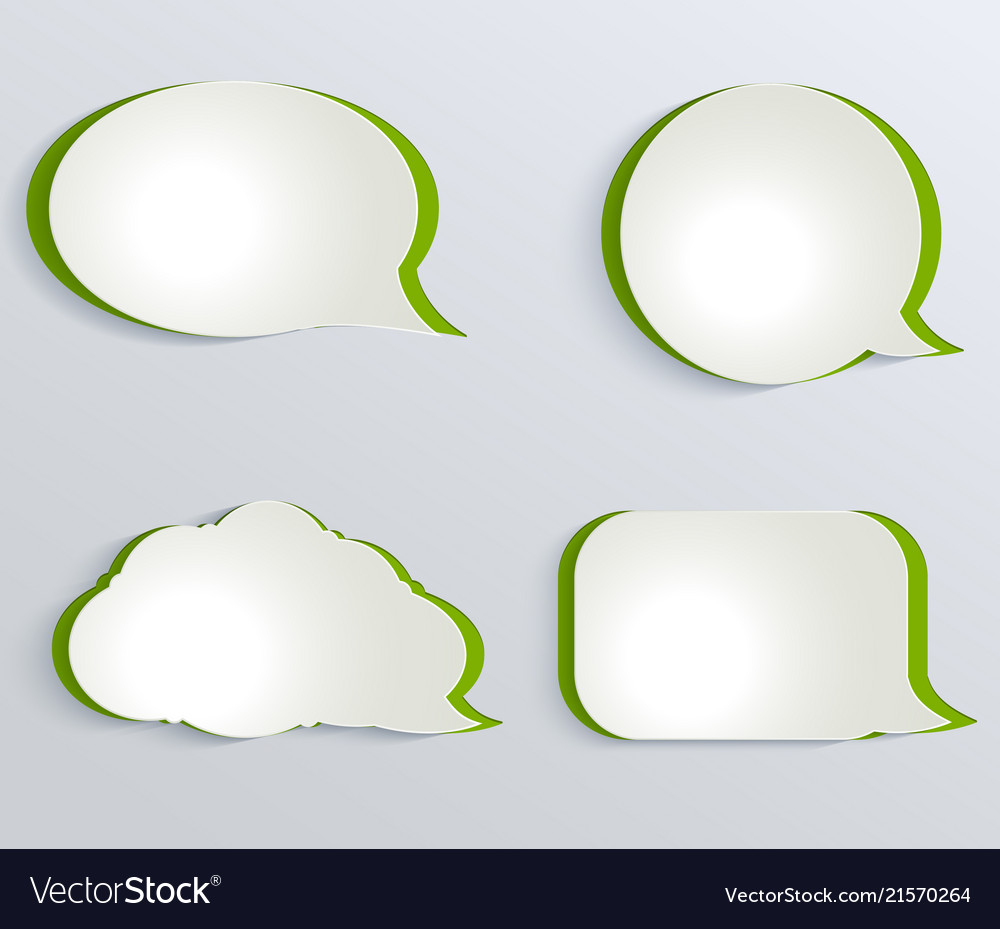 Abstract white paper circles Royalty Free Vector Image